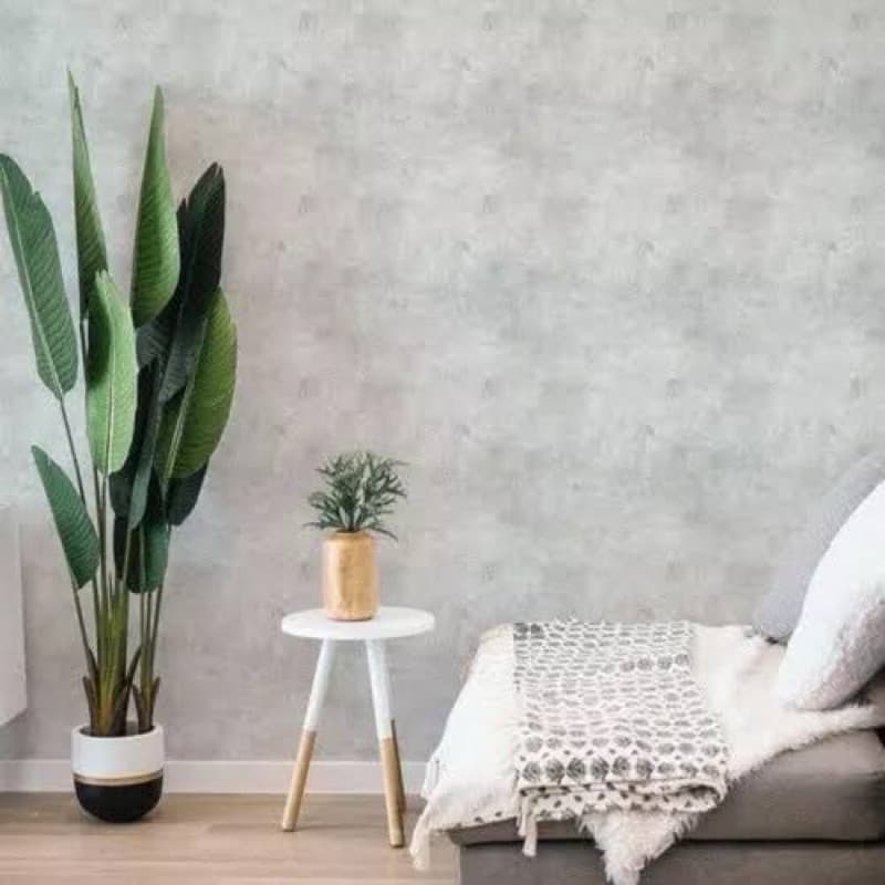 Papel de Parede Modelo Cimento Claro 5 METROS x 45CM Adesivo Autocolante para Sala, Quarto