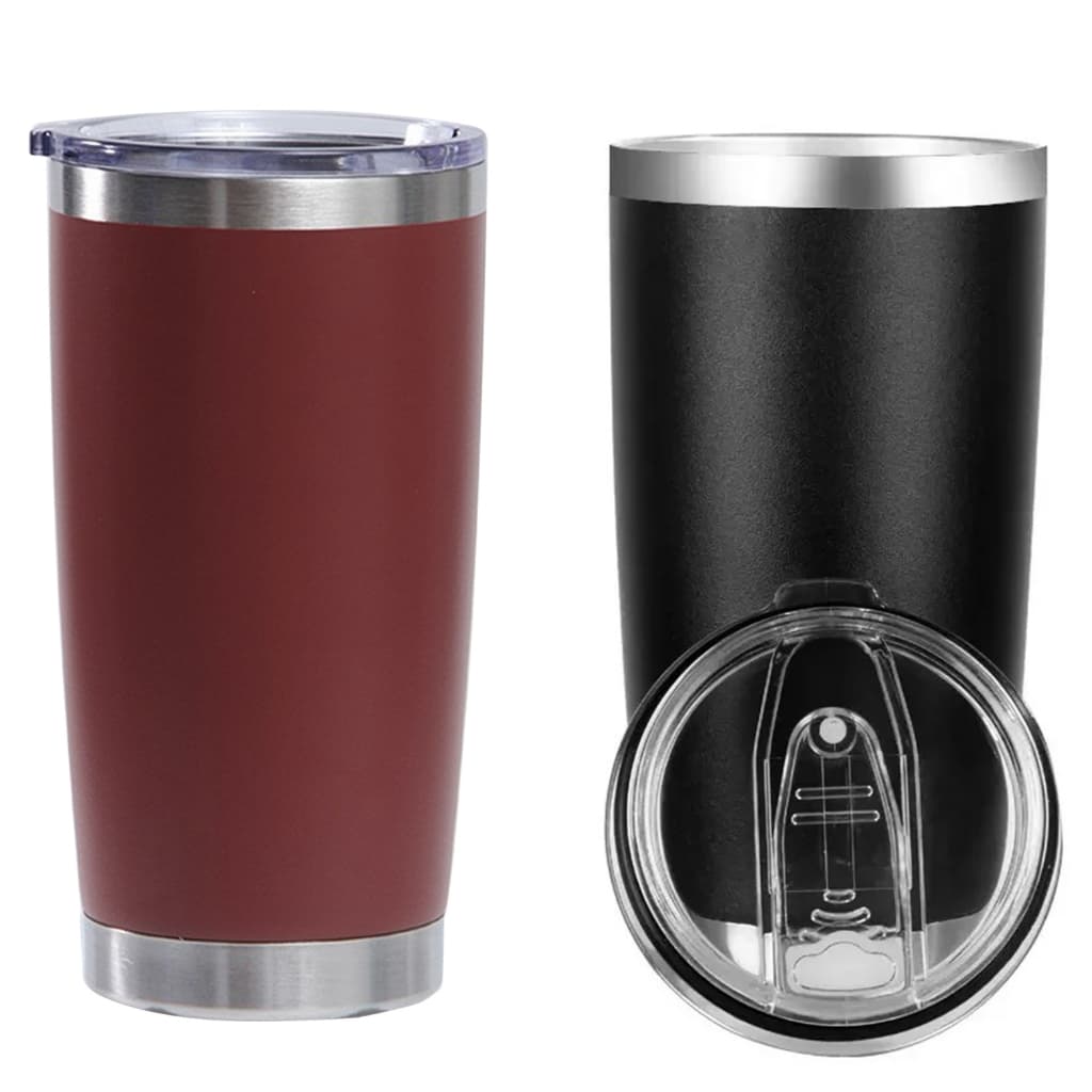 Copo Térmico com Tampa Parede Dupla Isolamento a Vácuo 600 ML