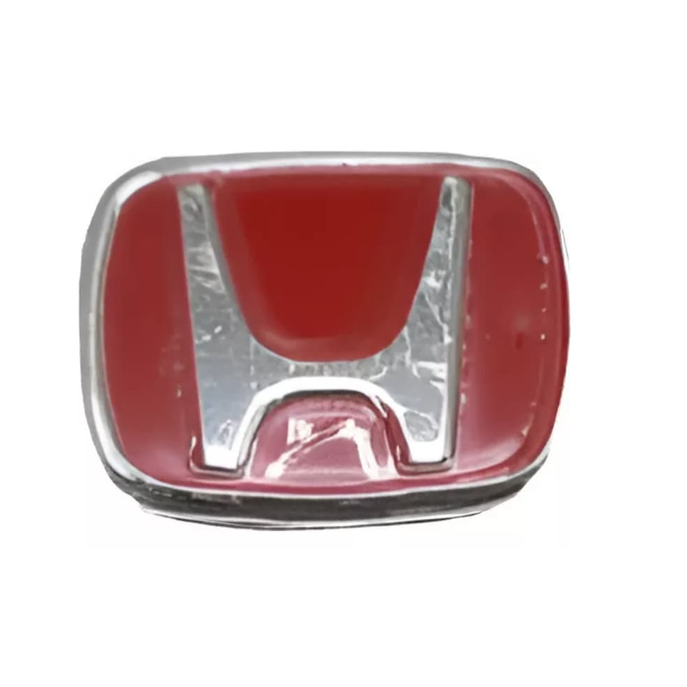 Par Emblema Honda Vermelho Chave Canivete Civic City Fit Hrv