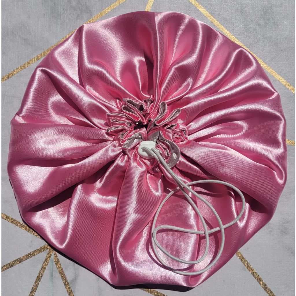 Touca de Cetim Gigantes Ajustável tamanho GG de 75cm  - dupla face - grande ideal para tranças box