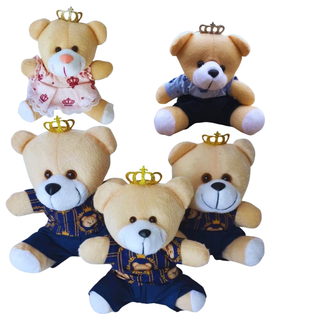 Trio De Ursos Ted Pedúcia Brinquedo Para Nicho Decoração Menino Menina