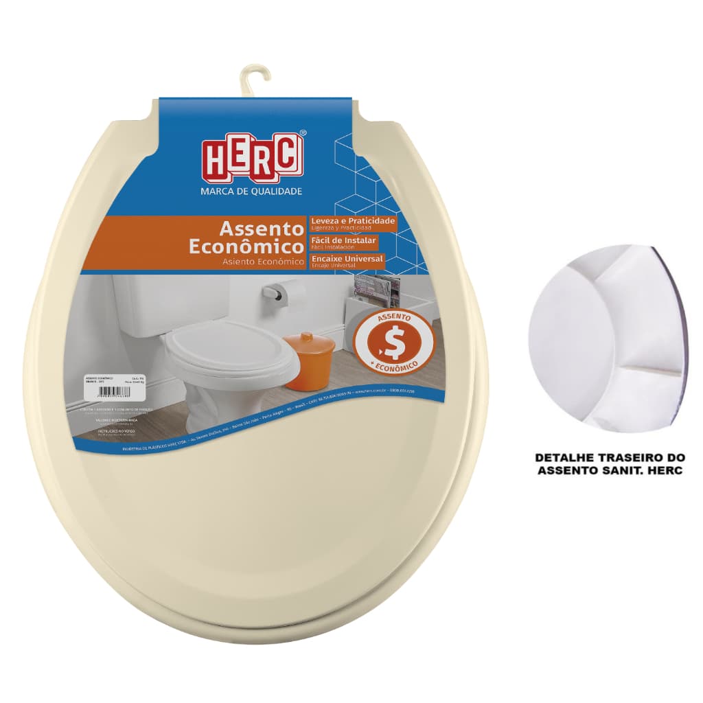 Tampa De Vaso Sanitário Oval Creme Para Bacias Deca Icasa Logasa Celite