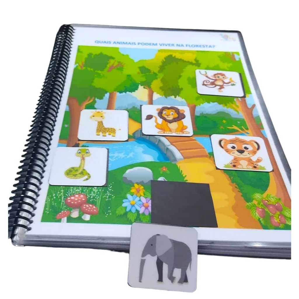 Material estruturado para estimulação de autistas livro de classificação e seriação