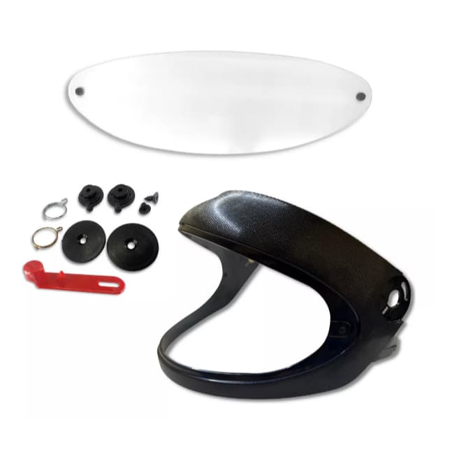 Kit Reparo Suporte Viseira Capacete San Marino Cristal/Fume