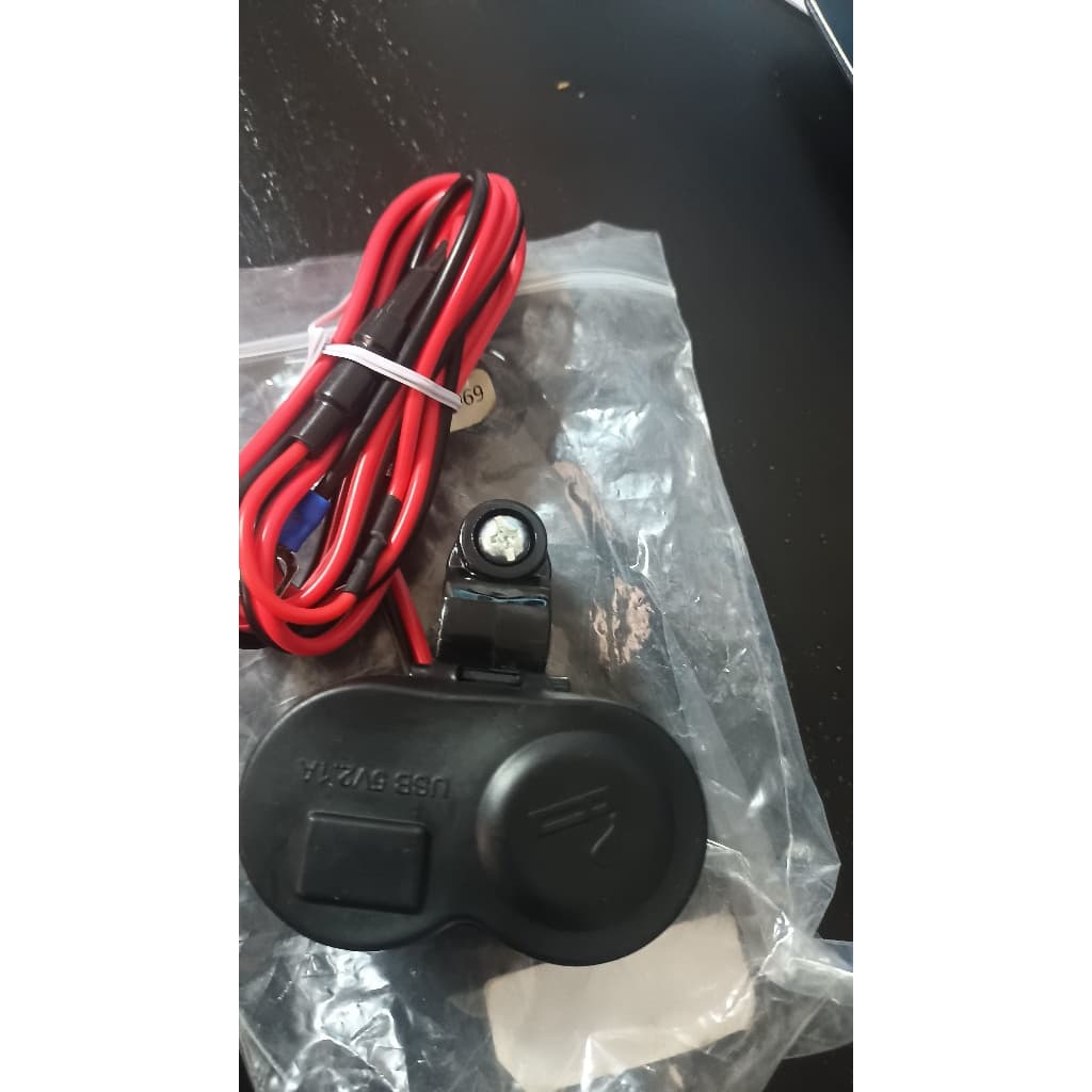 Carregador Tomada para Moto USB 12V Acendedor Motocicleta