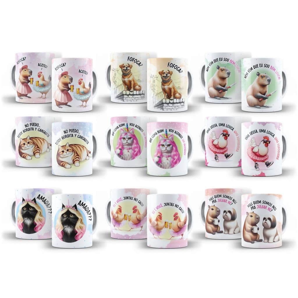 Caneca Porcelana Capivara Divertida Frases Divertidas Humor