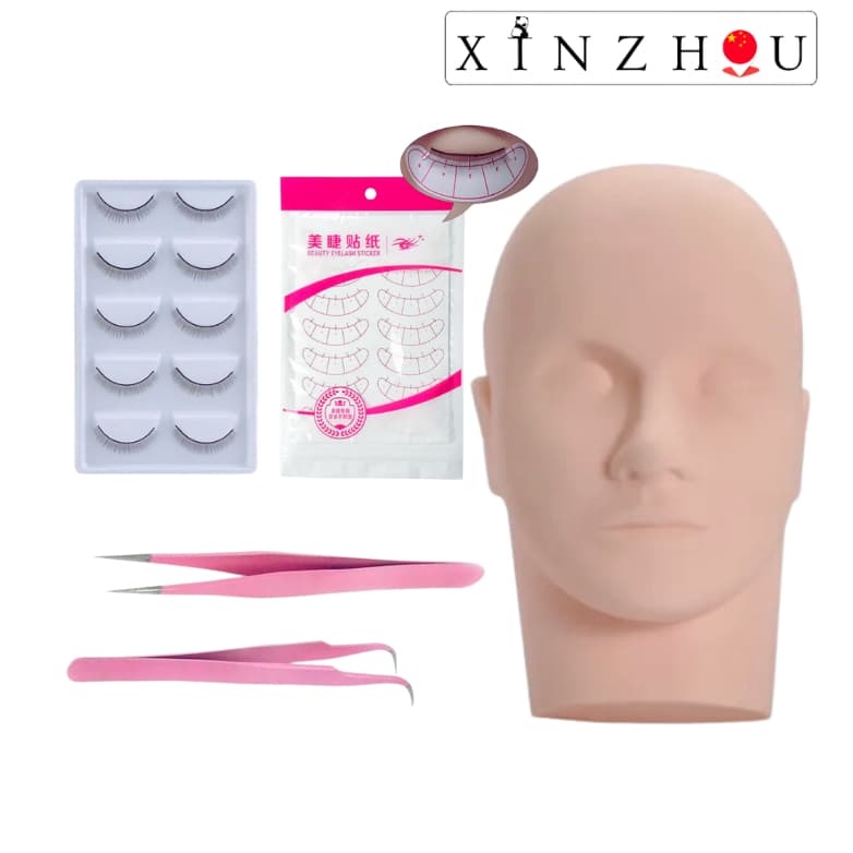 Kit Treino Para Aplicação Extensão de Cílios Profissional