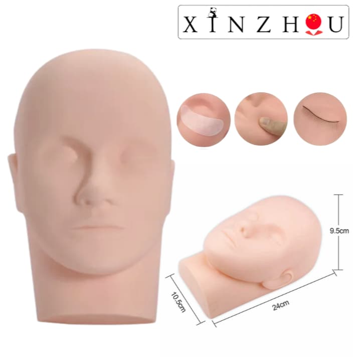 Cabeça para treino cilíos,  maquiagem,  micropigmentação