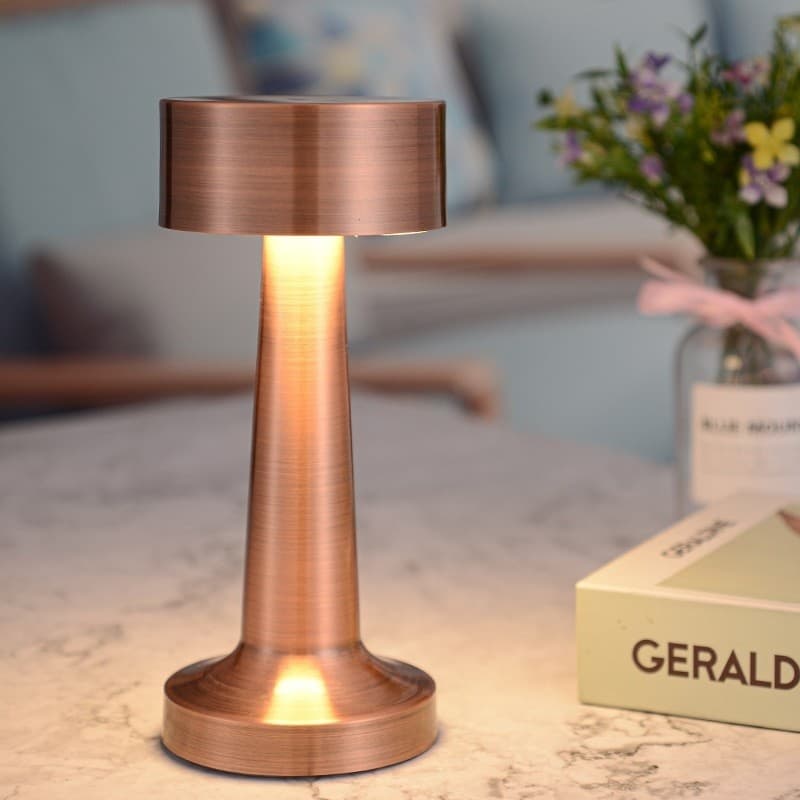 Nova Lâmpada De Mesa Led Dumbbell Em Forma De Usb Recarregável Regulável Luz Para Restaurante Hotel Bar J