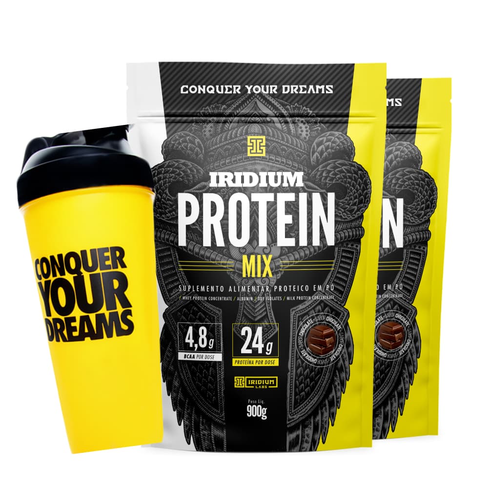 Kit 2x Iridium Protein Mix 900g + Coqueteleira - Iridium Labs