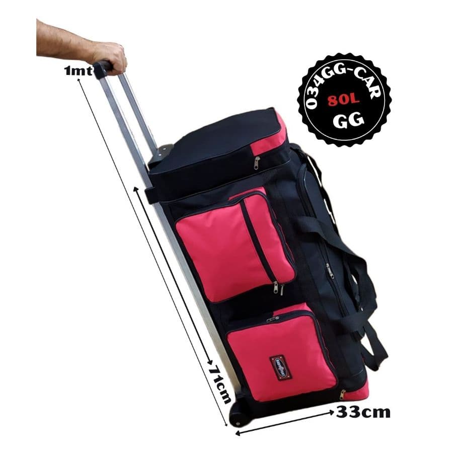 70L - Bolsa Mala de Viagem - Bolsa de Viagem Extra Grande com Carrinho - Bolsa de Viagem Reforçada