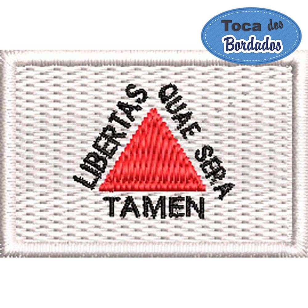 Patch Bordado Bandeira Estado Minas Gerais 3x4,5 cm Cód.MBE9