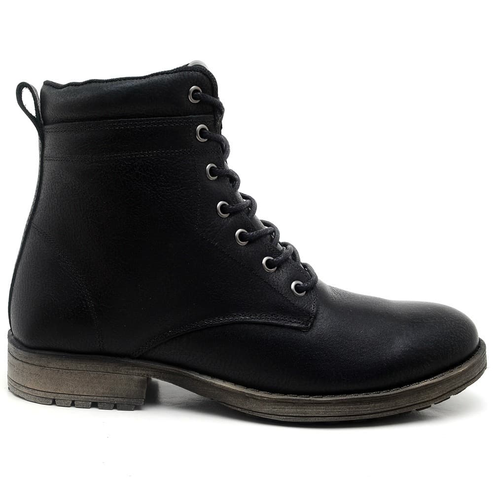 Botina Bota Clássica Coturno Masculino Couro Lactego Ref: 1804A