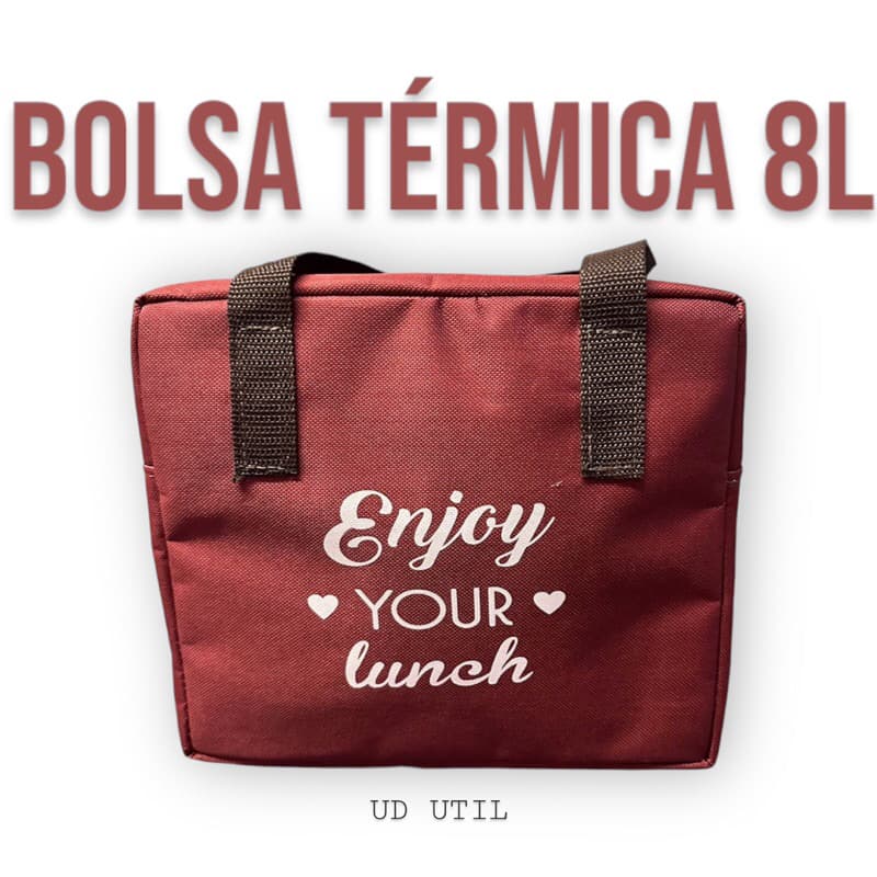 Bolsa (sacola) Térmica 8 Litros Pequena Lancheira Nylon 600 Metalizado
