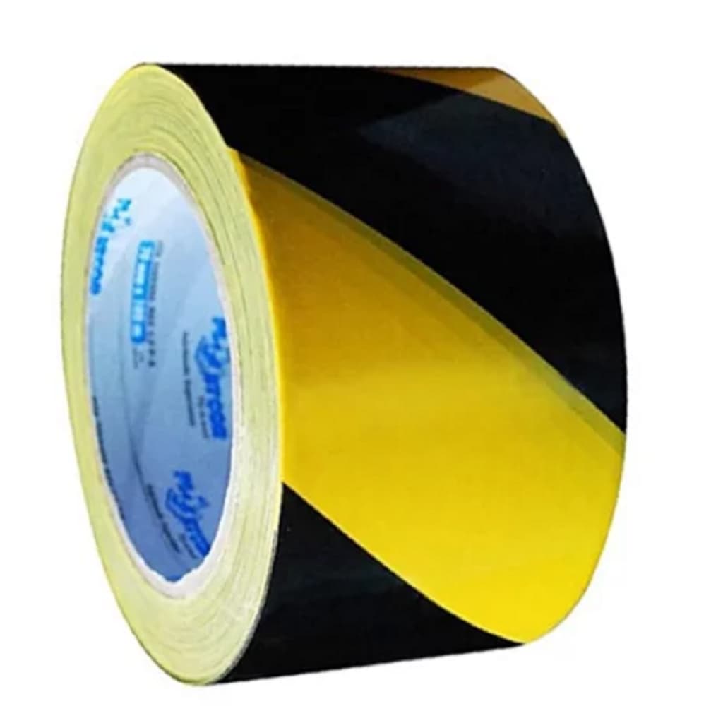 Kit Fita Isolamento Zebrada Amarelo/Preto