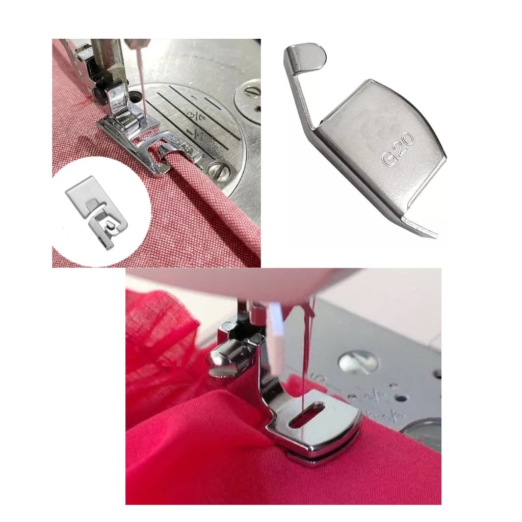 kit 3,4 peças (calcadores 1 franzir,1 bainha ENROLADA 6MM,1 imÃ doméstica