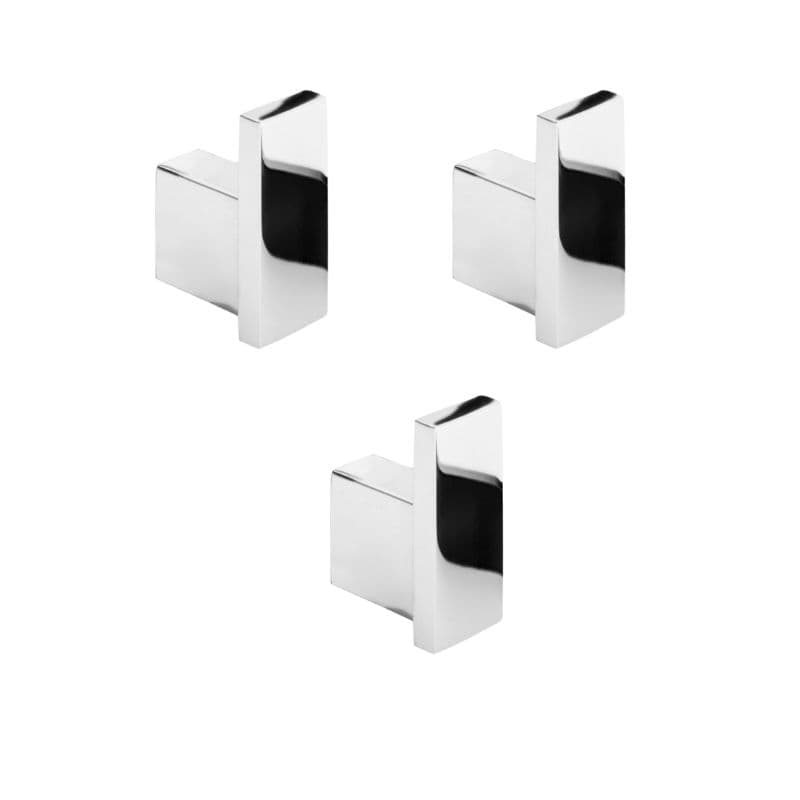KIT 3 CABIDE GANCHO INOX POLIDO