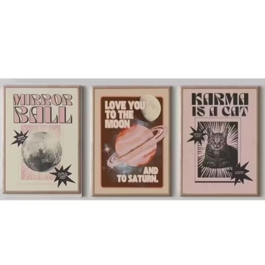 Quadro decorativo taylor swift 40x60 (3 peças)