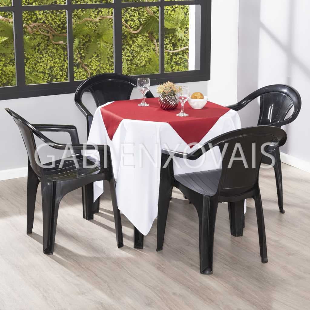 Kit 10 Toalha Forro de Mesa Buffet 1.50x1.50 Acabamento em Overloque