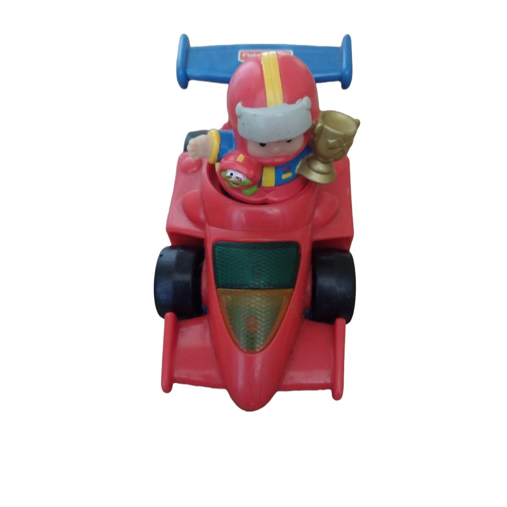 Veículo de corrida Little People Carro de Fórmula 1 Fisher Price com Luzes e Sons ORIGINAL