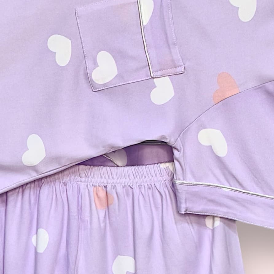 Pijama Feminino Importado New Mays com Botões e Bolso Funcional Cores Variadas