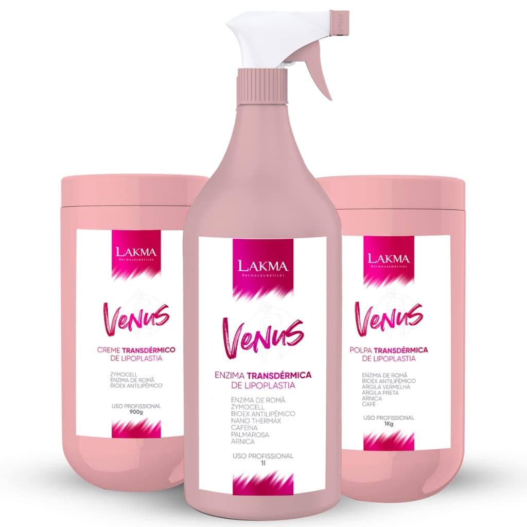 Lakma Kit Venus de Lipoplastia Transdérmica Redutor - 3 Itens