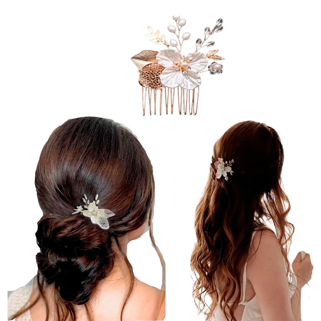 Grinalda Cabelo De Noiva Arranjo Acessório Enfeite Coque A15