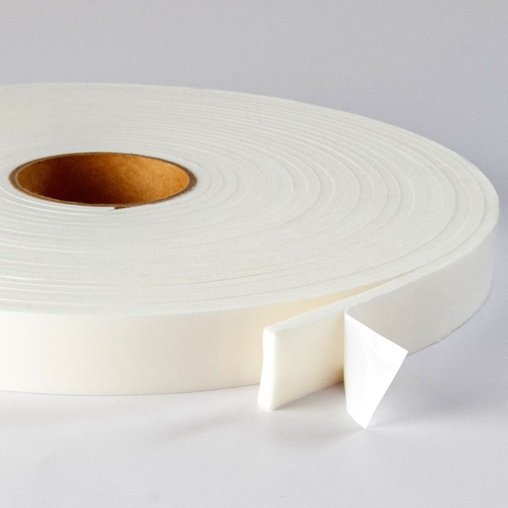 Fita Eva Branco Vedação Janela Porta Fresta 20mm x 5mm x 10mt