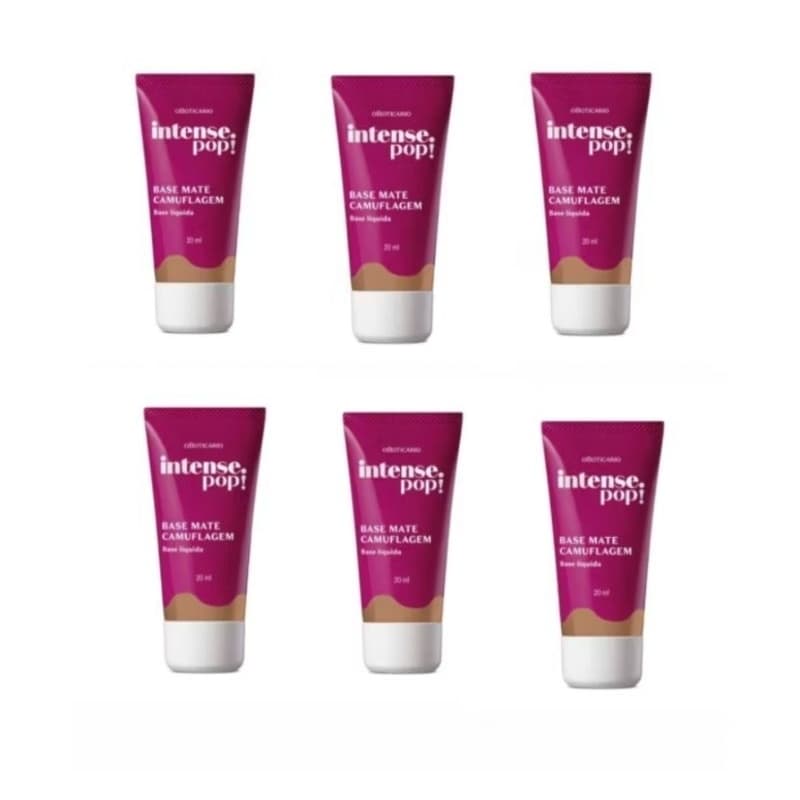 Base Mate Camuflagem  Intense pop O Boticário 20ml