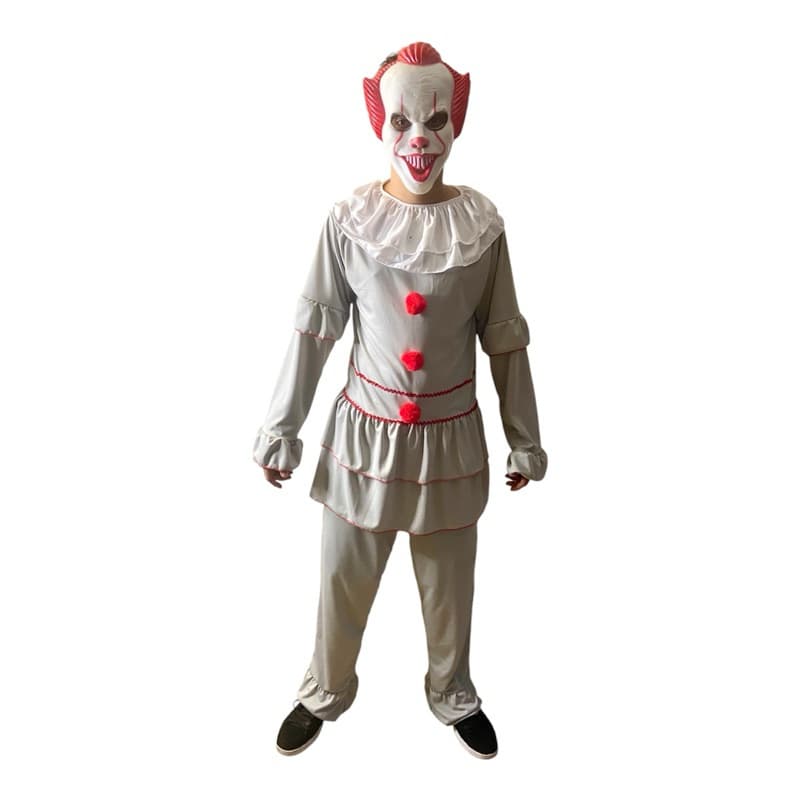Fantasia Palhaço It A Coisa  Pennywise Masculino Adulto Halloween Cosplay