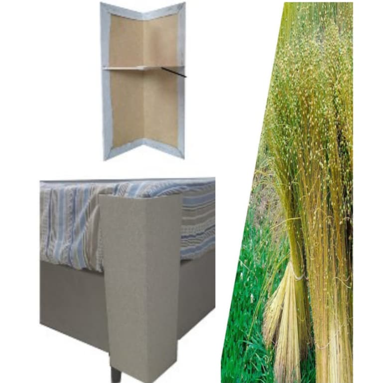 Arranhador Causa Social Gato para Cama Box em Linho ou Carpete com MDF Patinhas do CDHU