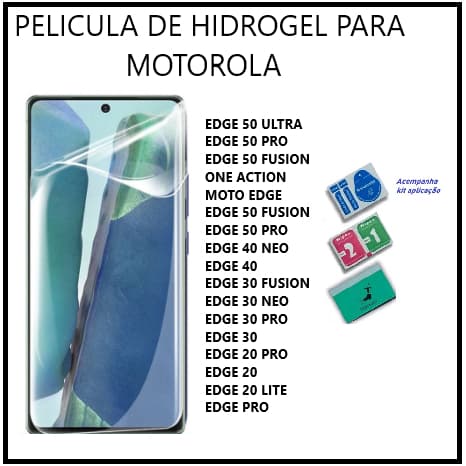 Película Hidrogel transparente para Moto Edge50fusion 50Ultra 50Pro 40Neo 30Fusion  30Utra OneAction