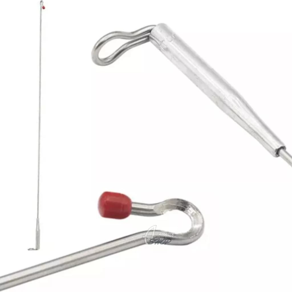 Antena Corta Pipa Moto Fixa Retrovisor Aço Inox Zincada M3b