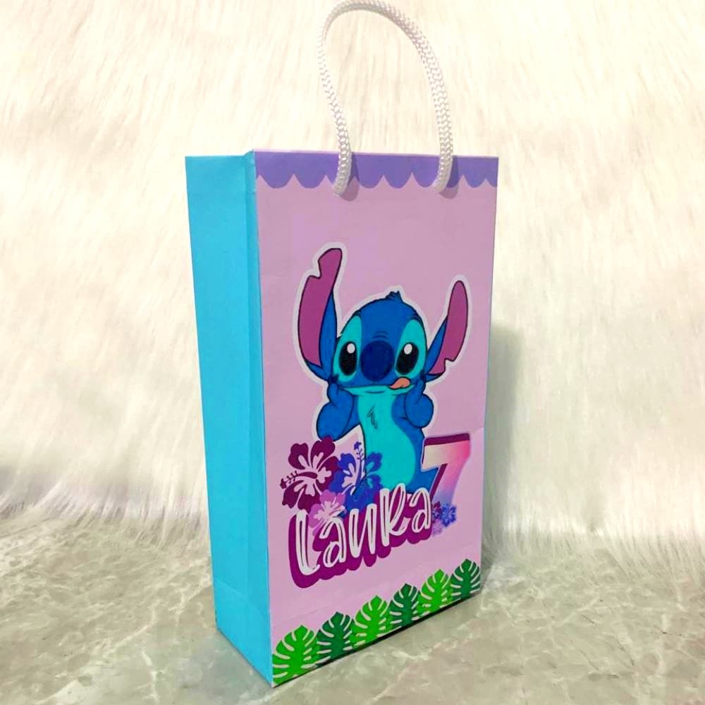 SACOLINHA PERSONALIZADA STITCH PARA LEMBRANCINHAS - TAMANHO P