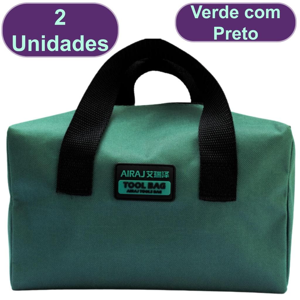 2 Un Bolsa Estojo Para Ferramenta Porta Treco Com 2 Alças Reforçada Bolsa Ferramenta Grande Airaj