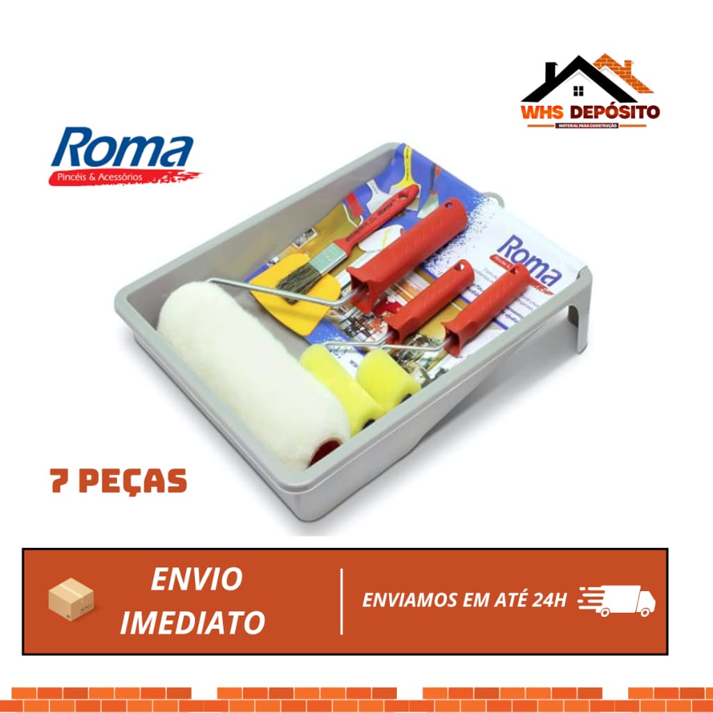 KIT PARA PINTURA ROMA 7 PEÇAS 665/02