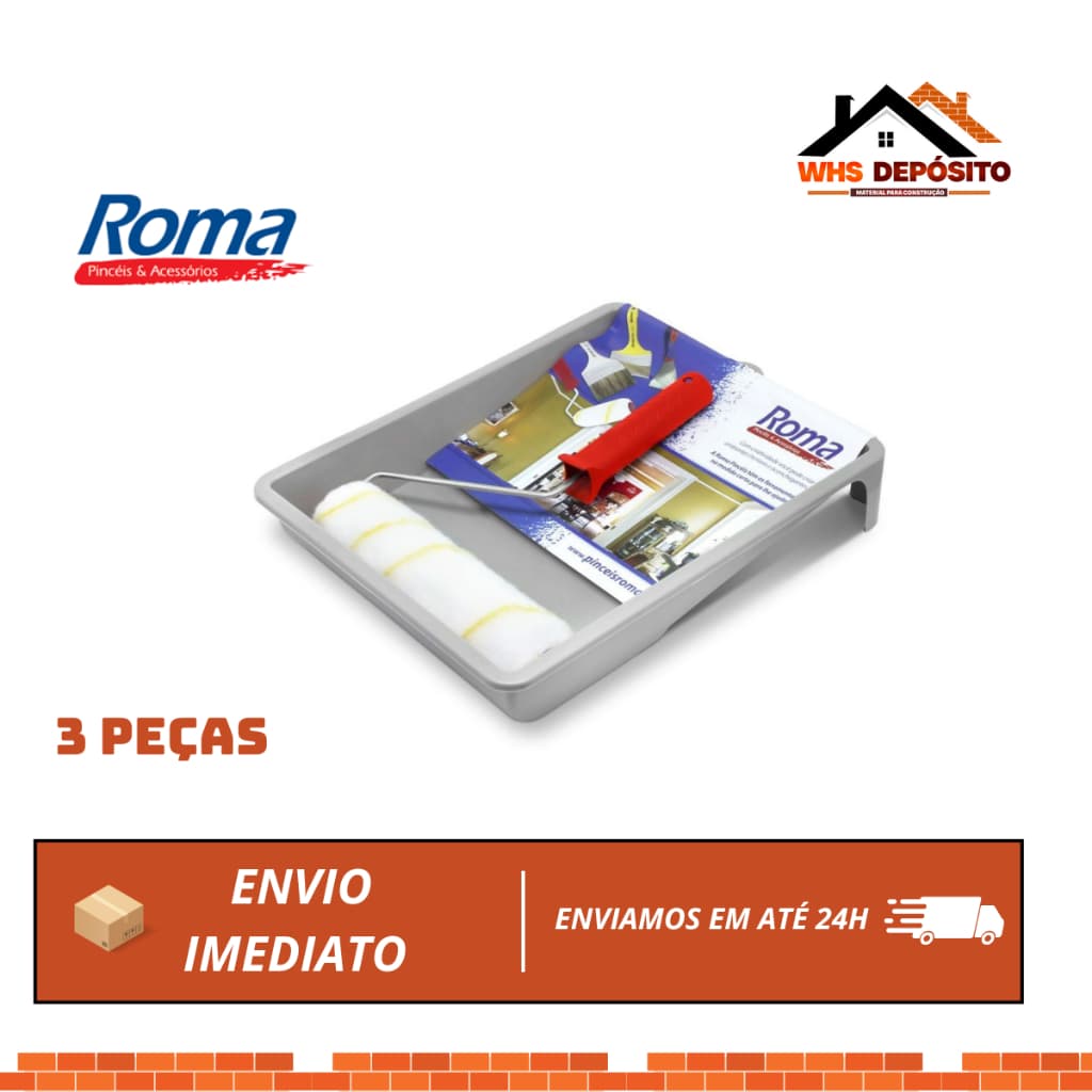 Kit Pintura com 3 Peças Anti-Respingo ROMA  685/04