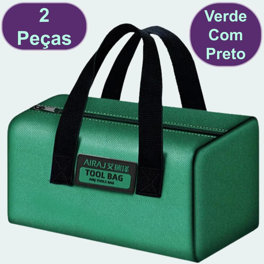 Kit 2 Bolsa Estojo Para Ferramenta Porta Treco Com 2 Alças Reforçada Bolsa Ferramenta Airaj