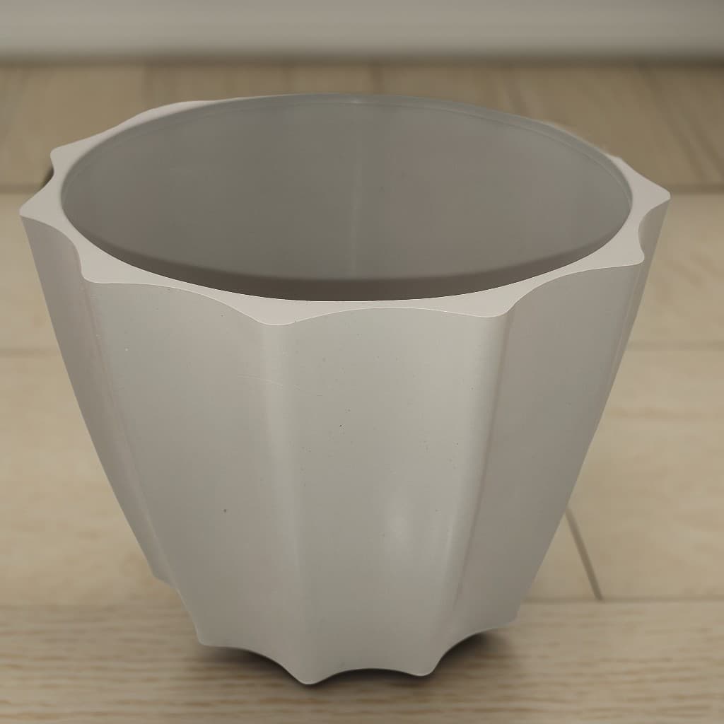 Kit Vasos Plantas Plástico Injetado Estilo Cachepô Cacau Decorativo Resistente 16x12 Leven Artes