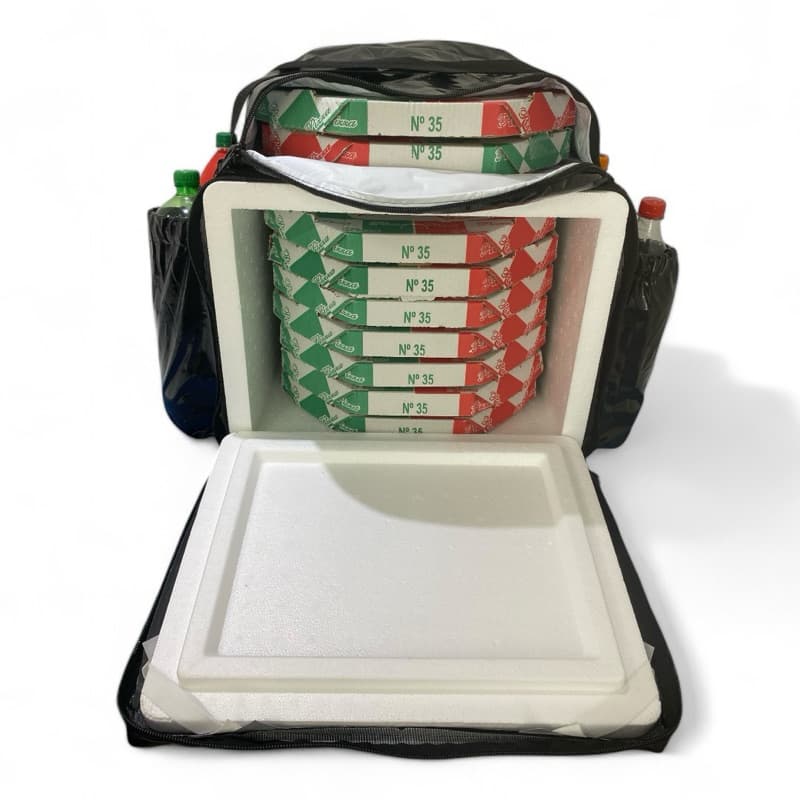 Bag para fazer entregas delivery com isopor