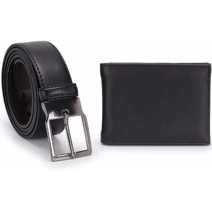 Kit Cinto Carteira Masculino Couro Sintético Casamento Padrinhos Trabalho Elegante Social Formatura