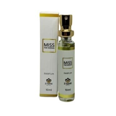Perfume Miss Feminino 10ml Zyone Alta Fixação 25% de Essência Importada Parfum