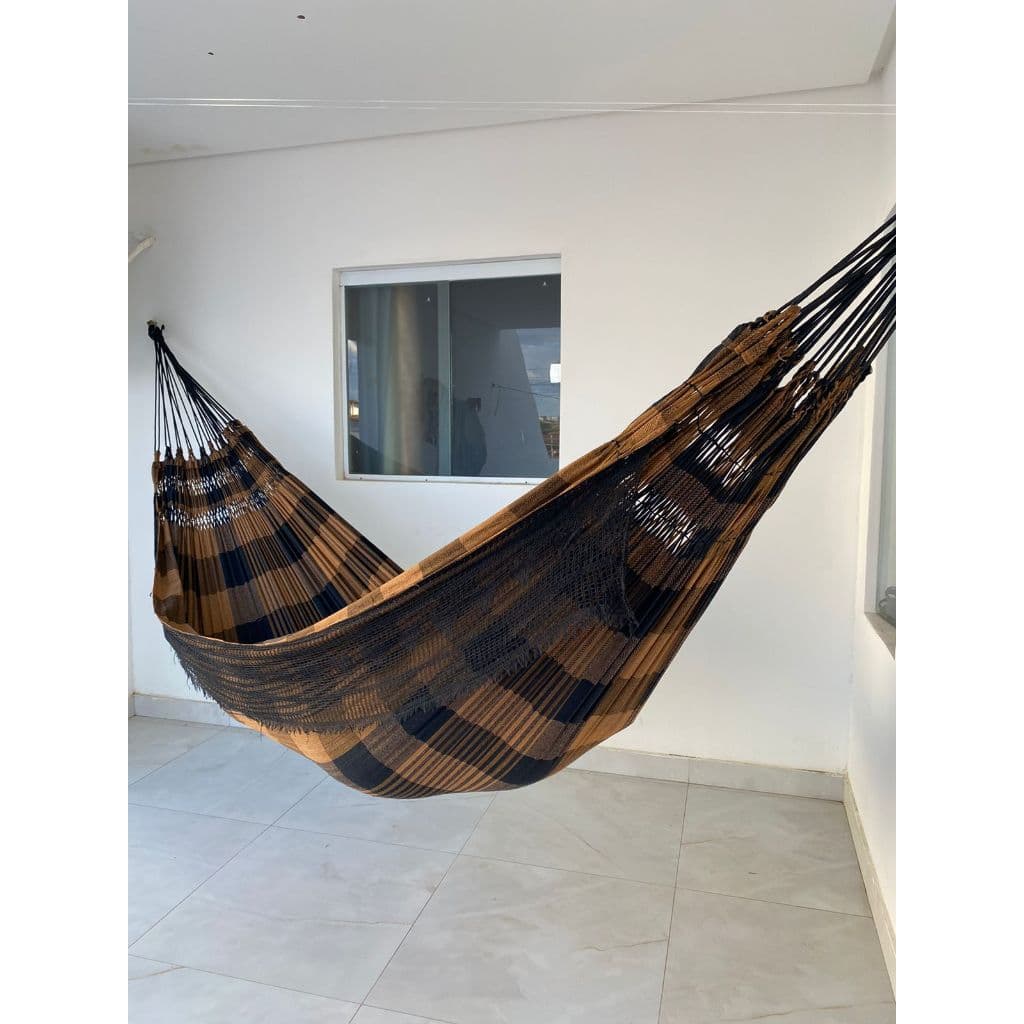 Rede De Dormir Descanso Gigante Luxo Modelo Jaguaruana Casal Reforçada 4,50m 100% algodão Premium