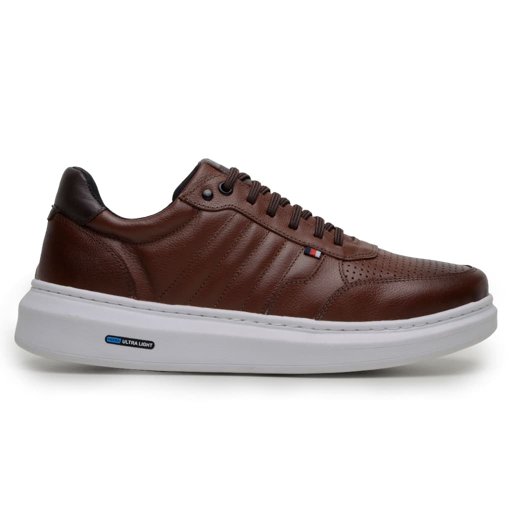 Sapatênis Moderno Detalhado Em Couro 100% Legitimo Parra Boots
