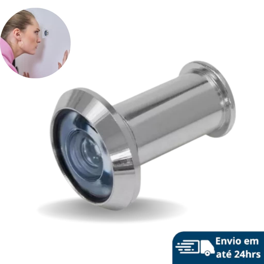 Olho Mágico para Porta de 35mm a 50mm com Ângulo de Visão de 200°