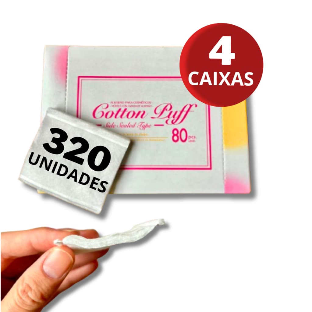 Algodão Quadrado até 320 Limpeza Remoção Maquiagem Skin Care Bebê 100% Cotton Natural Cremer