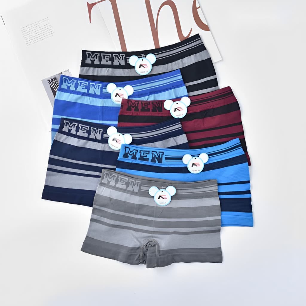 Kit com 3/6 Cuecas Box Boxer Juvenil Adolescente MEN Masculino Tam 10 a 16 Anos