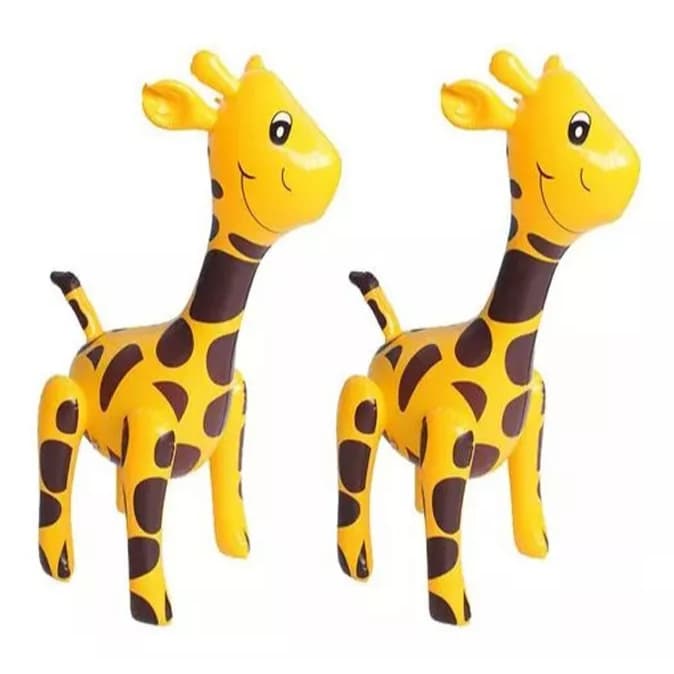 Kit 10 Un Girafa Cachorro Jacaré Animal Inflável Pvc Brinquedo Decoração Infantil