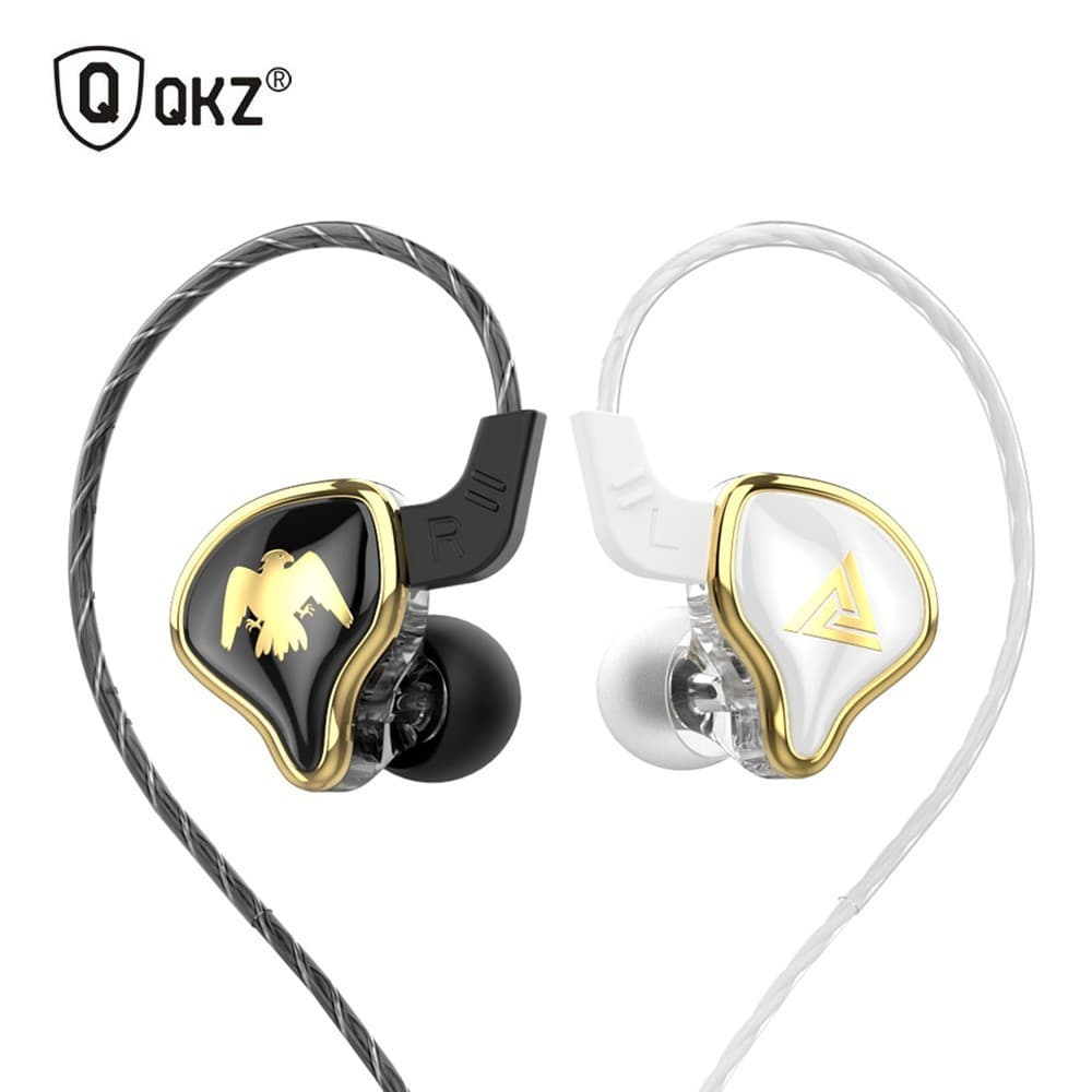QKZ AK6 Ares 1DD Dynamic HIFI Música Esporte Earbuds Em Fones De Ouvido Ruído Cancelando EDX PRO