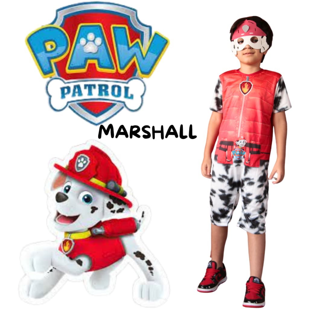 Roupa Fantasia Infantil Marshall Patrulha Canina